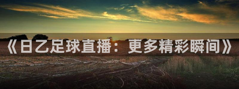 《日乙足球直播：更多精彩瞬间》
